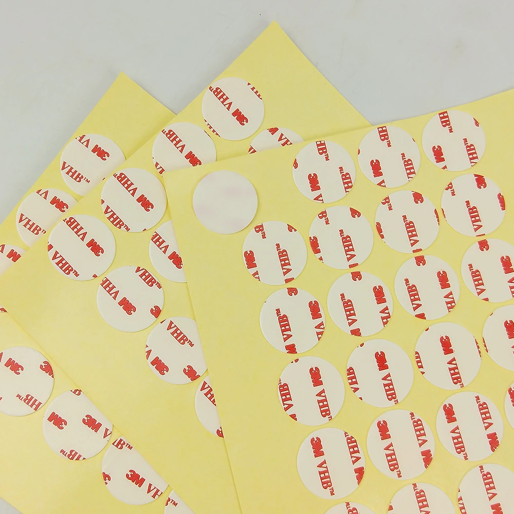 Фото 3M Die cutting Double Sided acrylic Foam adhesive tape of 3M VHB 4930 white color/10MM Circle/we can offer other size №3