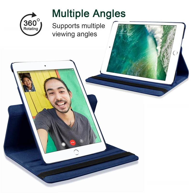 Чехол для iPad 9 7 2018 2017 A1893 A1954 A1822 A1823 Air 2 A1566 A1567 A1474 A1475 A1476 чехол вращающийся и