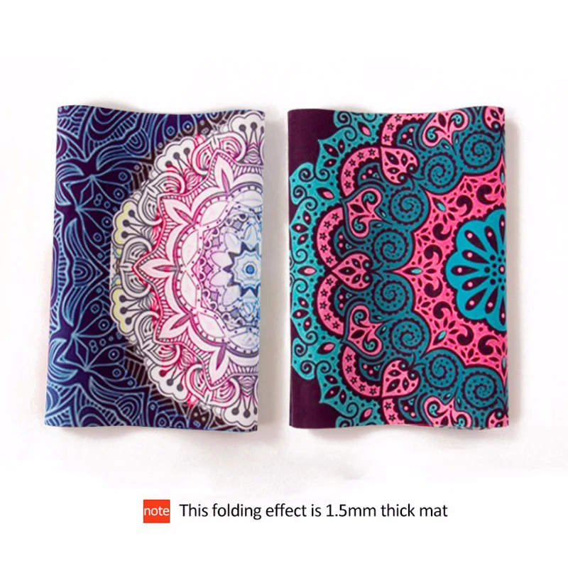 5 мм Lotus Pattern замшевый коврик для занятий йогой нескользящий похудения фитнес