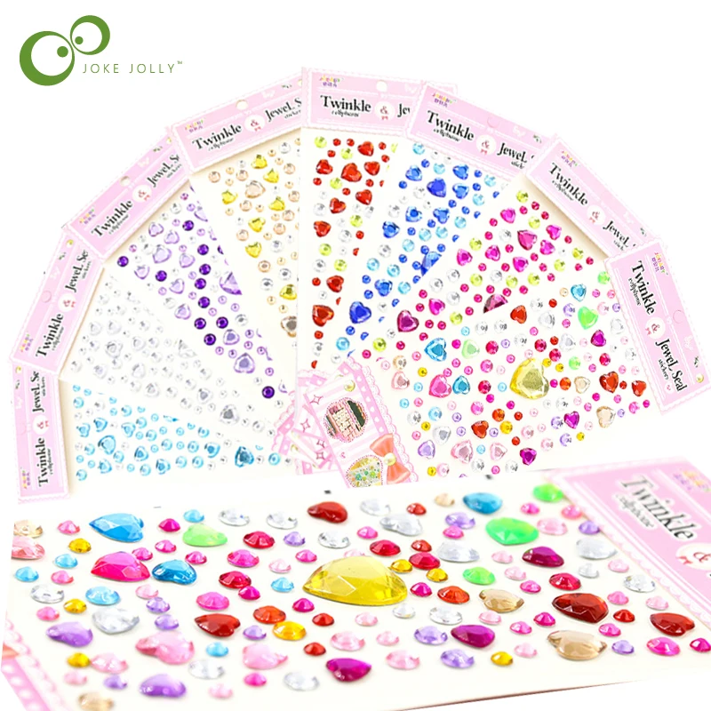 5 листов самоклеящиеся наклейки в форме сердца для скрапбукинга|Наклейки