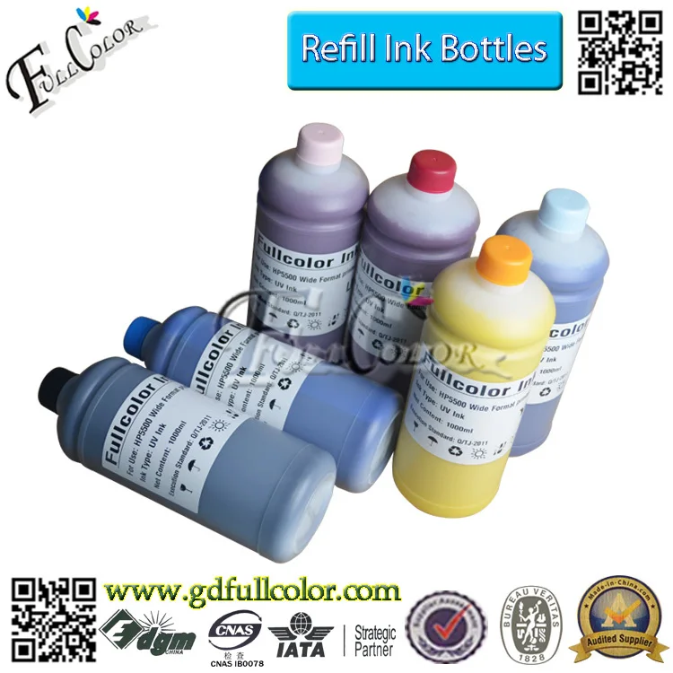 Чернила для принтера Designjet 5000 5500 HP5000 HP5500 1000 мл * 6 цветов|uv ink|ink refill bottleprinter ink |
