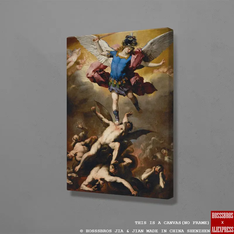 Картина маслом на холсте Осень бунтальных ангелов Современный Настенный декор в