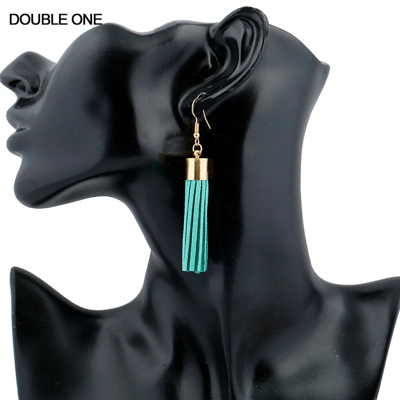 2017 модные корейские Бархатные серьги с кисточками эффектные украшения в стиле