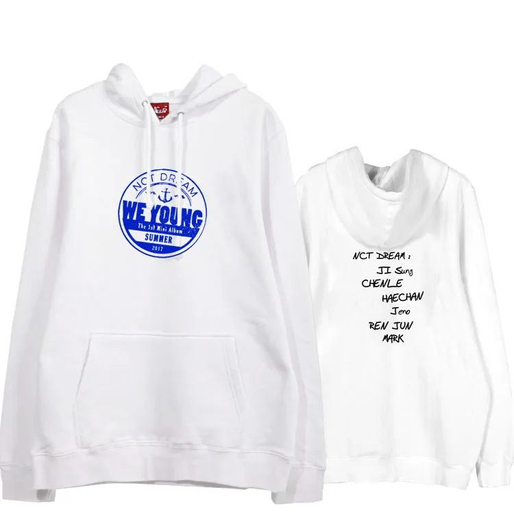 Флисовая Толстовка с надписью we young name и Kpop nct dream album|pullover sweatshirt|fashion sweatshirtsweatshirt