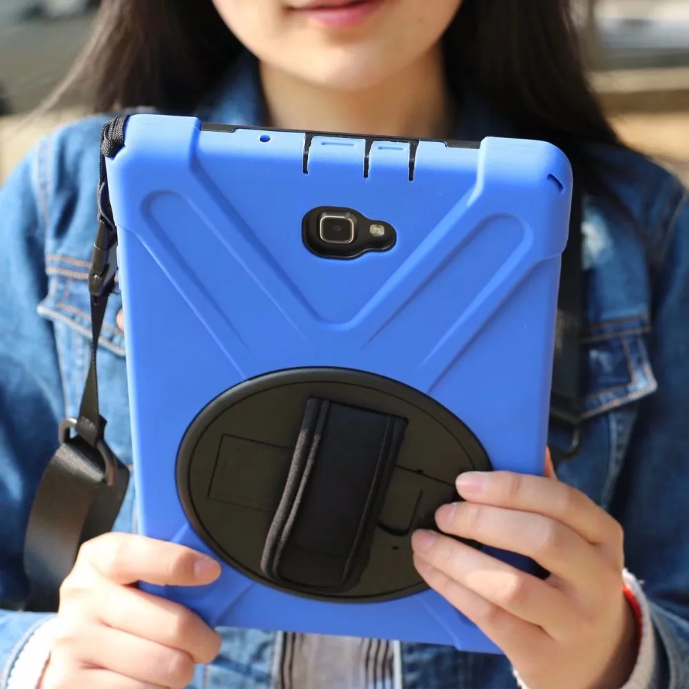 Силиконовый чехол-накладка для samsung Galaxy Tab A A6 10,1 SM-T580 T580N T580 T585 T585C с защитой от пыли, Мягкий Гибридный чехол для планшета+ ручка