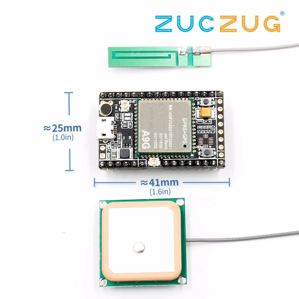 GSM/GPRS + gps/BDS макетная плата A9G  SMS Voice Беспроводная передача данных