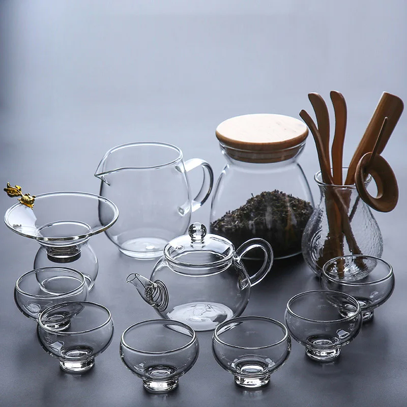 Style G Чайные наборы TANGPIN из термостойкого стекла чайники gaiwan чайные наборы кунг-фу - Цвет: Style G