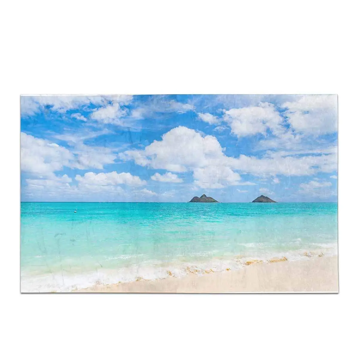 Sandy Lanikai пляж и Mokulua острова Kailua Спальня Гостиная коврик для ванной нескользящие