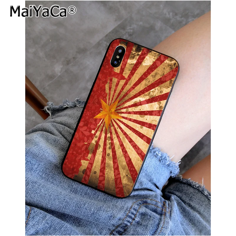 MaiYaCa СССР гранж в продаже окрашенный мягкий чехол для телефона для Apple iPhone 8 7 6 6S Plus X XS MAX 5 5S SE XR чехол - Цвет: 8