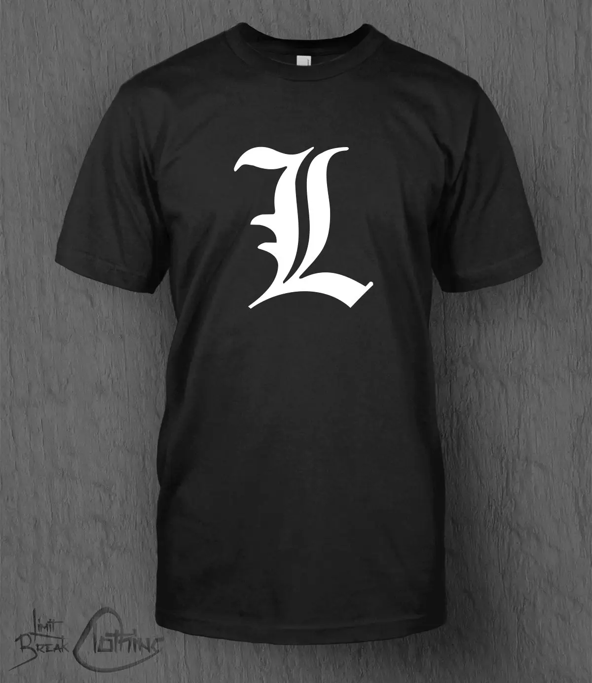 Футболка с надписью Death Note футболка Deathnote L. Мужская Аниме манга одна деталь легкая