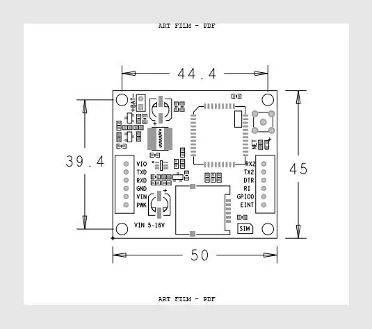 Макетная плата SIMCOM SIM7020 SIM7020C Многодиапазонная B1/B3/B5/B8 LTE NB IoT совместима с