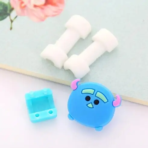 Lovely 30pcs/lot Cartoon USB Cable Earphone Protector headphone line saver For Samsung HTC charging data cable protection | Электроника