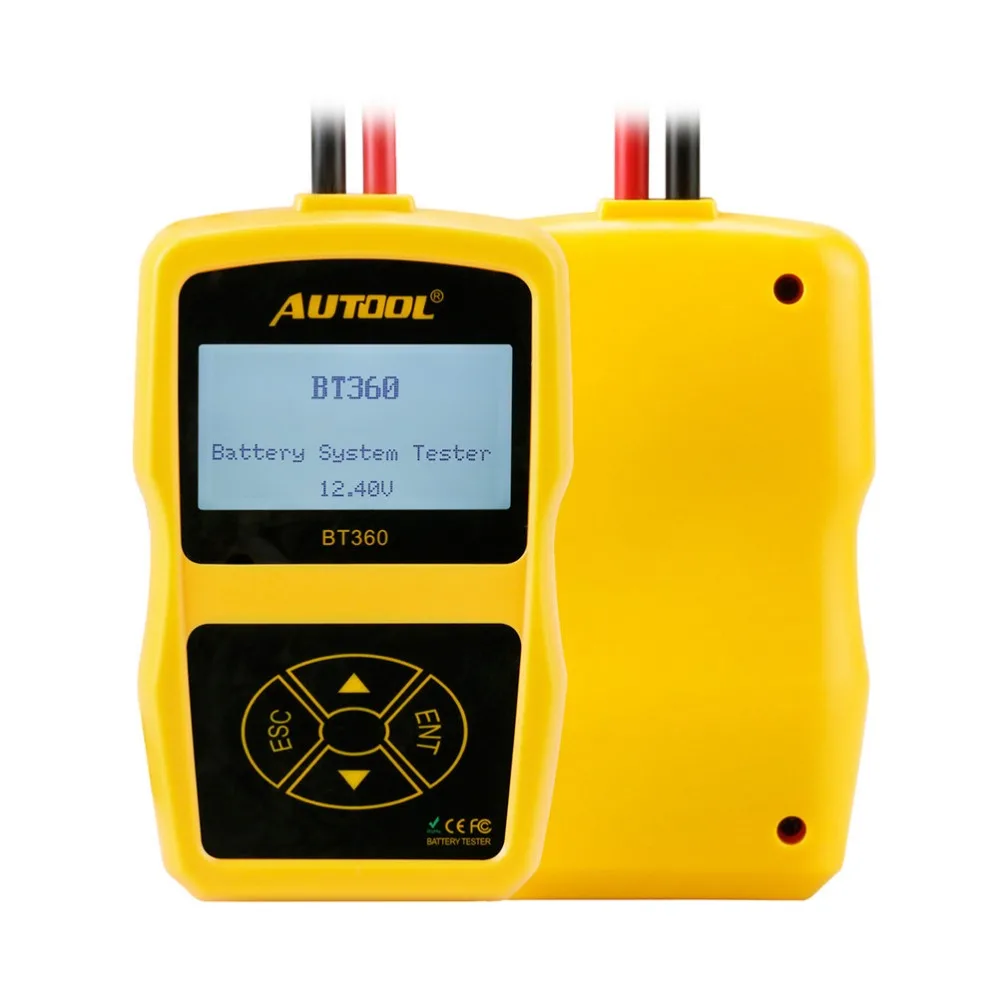AUTOOL BT360 12 в автомобильный тестер батареи Поддержка 2000CCA батарея Cranking система