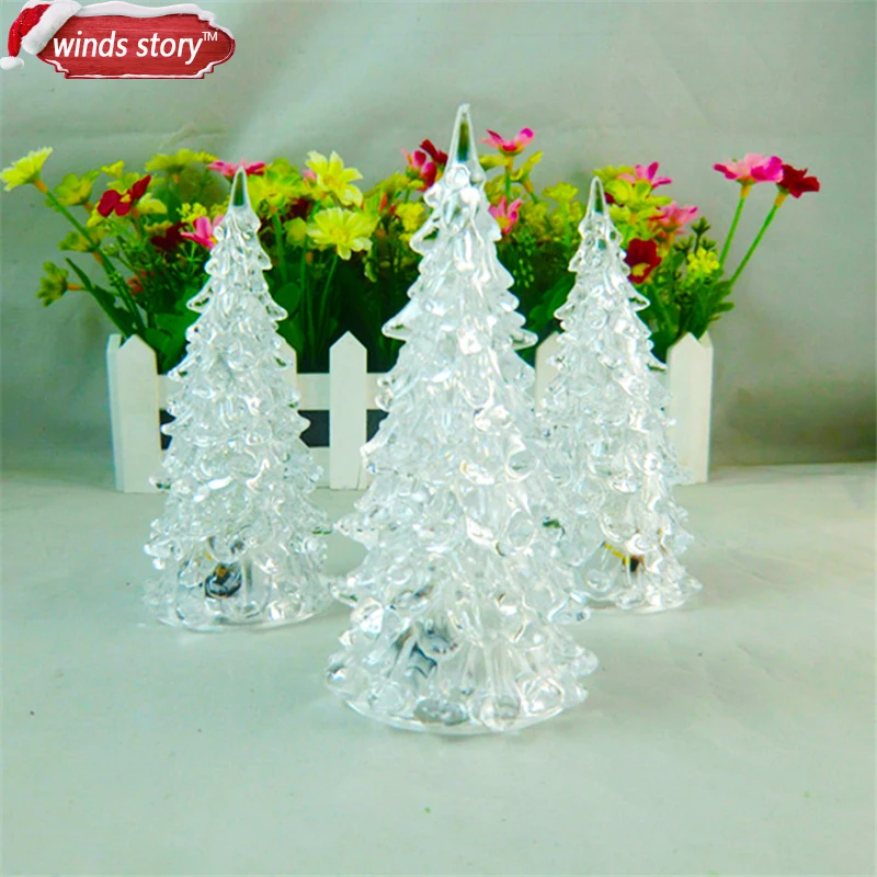 Акриловая Рождественская елка 2 шт. СВЕТОДИОДНЫЙ Красочный светильник домашний