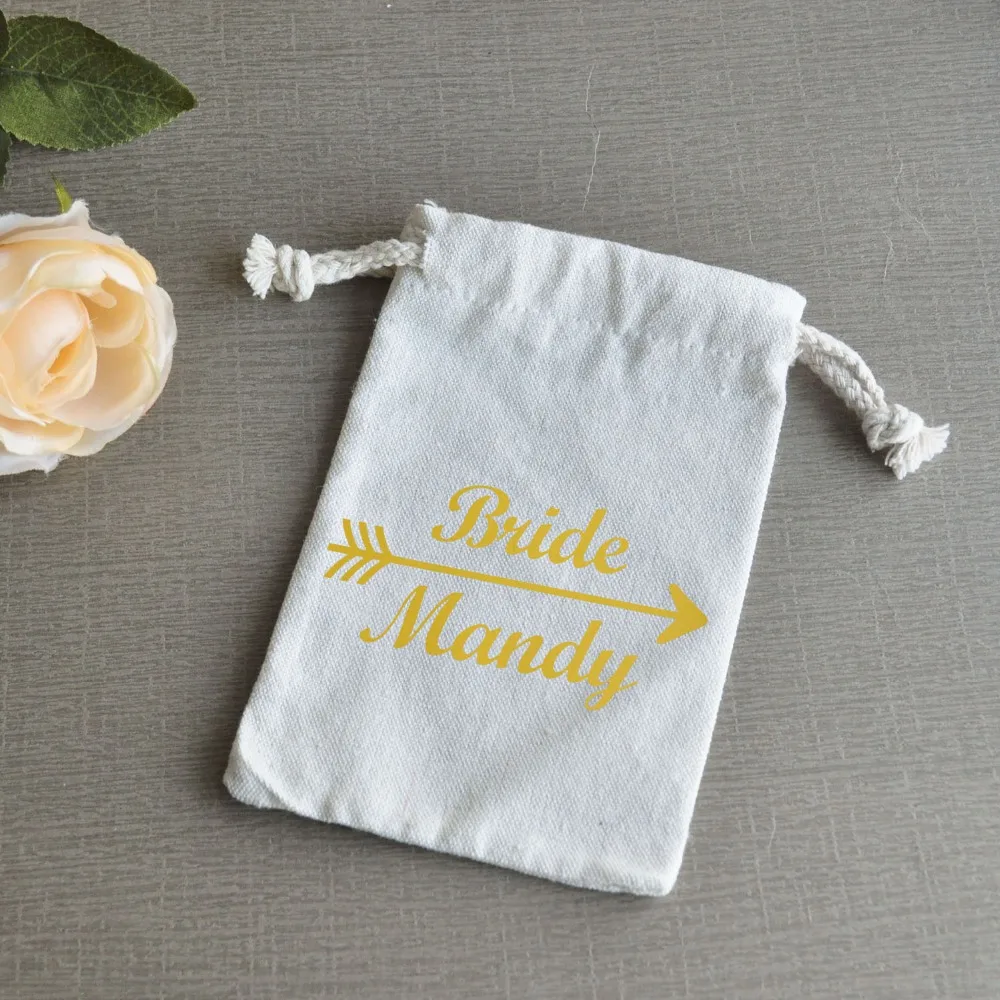 Personalized Bride Tribe Gift Bag Bridesmaid Favor Wedding Treat | Дом и сад