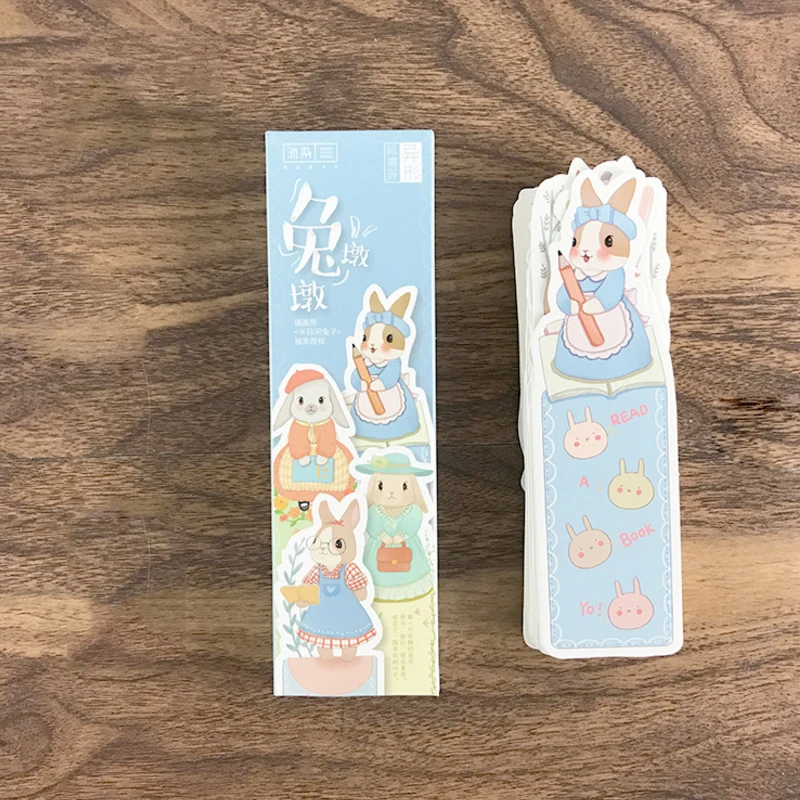 30 шт./кор. творческий кролик жизнь бумажная Закладка Kawaii закладки книжные