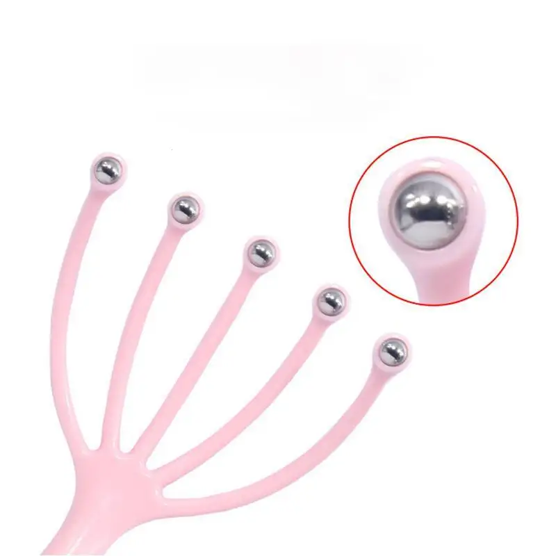 1 шт. расслабляющий массажер с пятью пальцами для головы волос спа кожи шеи снятия