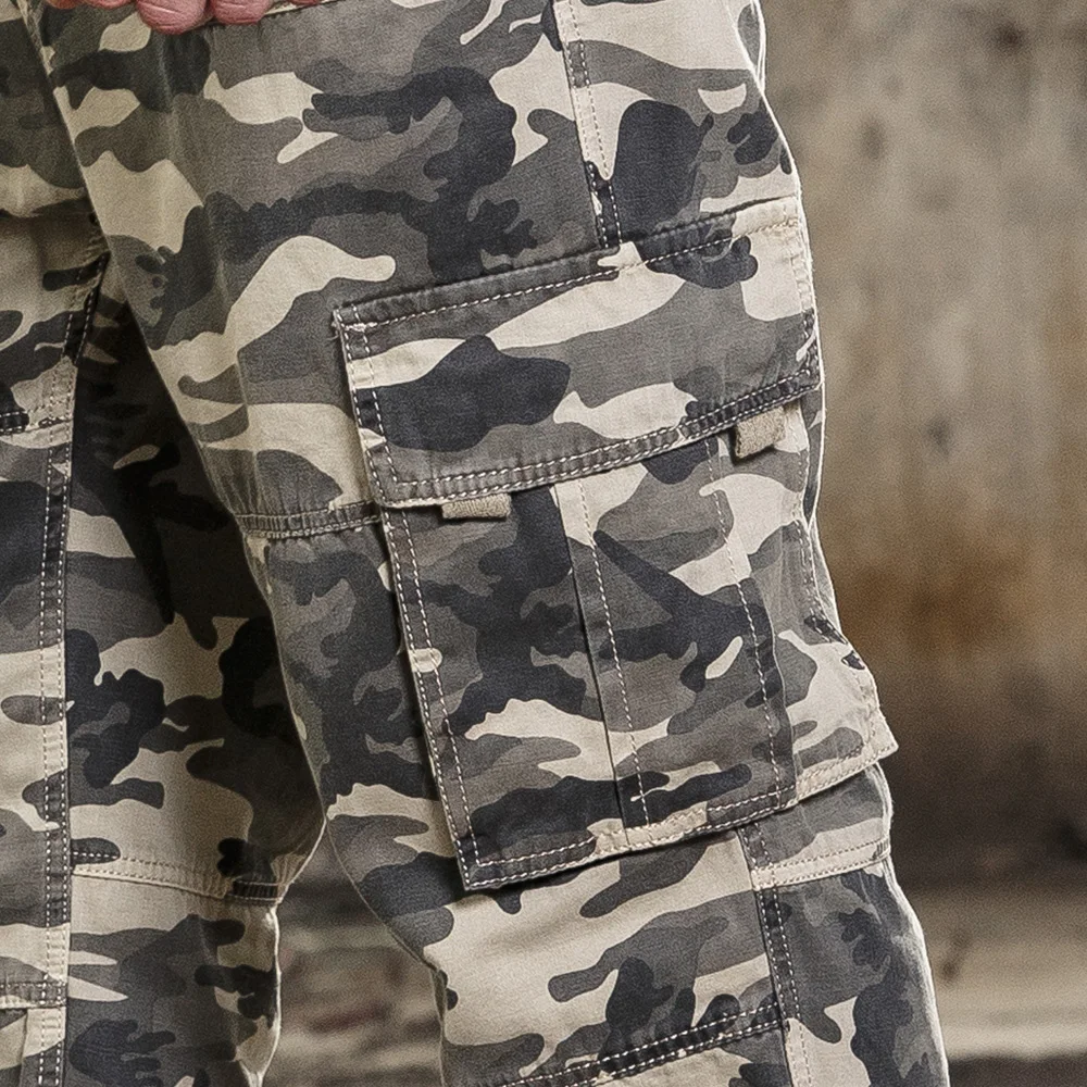 Fuhao 2017 Брюки карго Camouflage для девочек модные мужские натуральный хлопок мульти