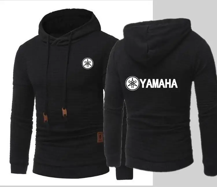 Для мужчин Толстовка yamaha с длинным рукавом сплошной цвет толстовка капюшоном