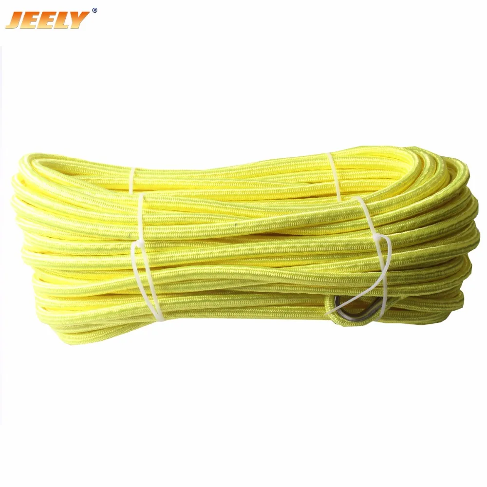 

JEELY 12mm*100m UHMWPE Core with Polyester Jacket Synthetic Winch Rope double braided