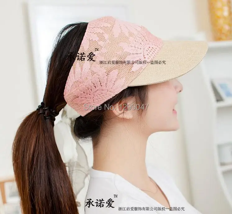Women's Hats Visors lace edging Korean version of the new summer hat sun UV | Аксессуары для одежды