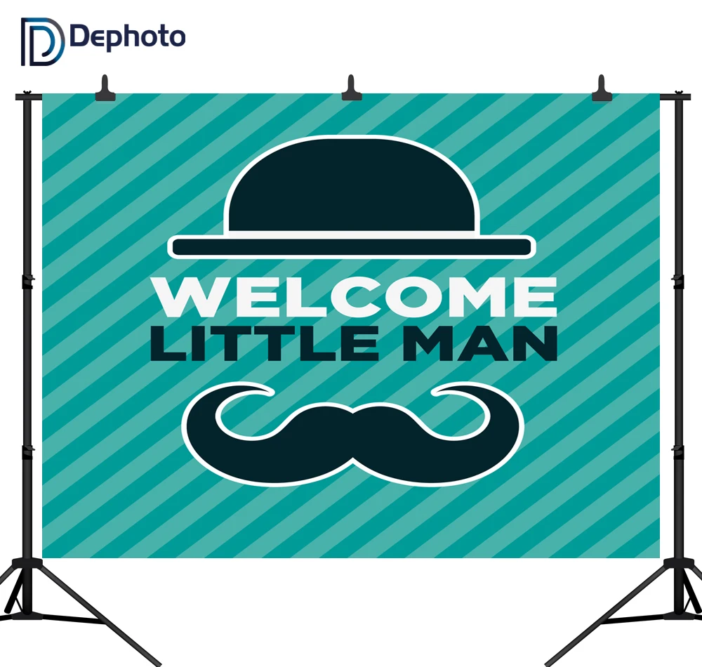 DePhoto Welcome Little Man бесшовные для детей вечерние виниловые фоны фотосъемки