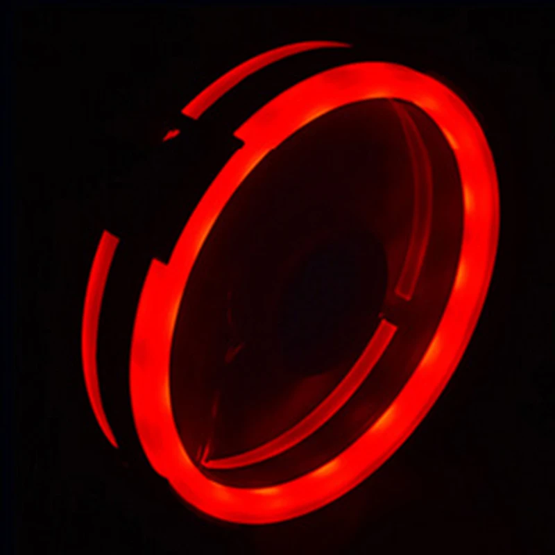 Single-sided Computer Power Supply Fan LED Fans Aurora Light Chassis Red Blue Green White Cooler Single |