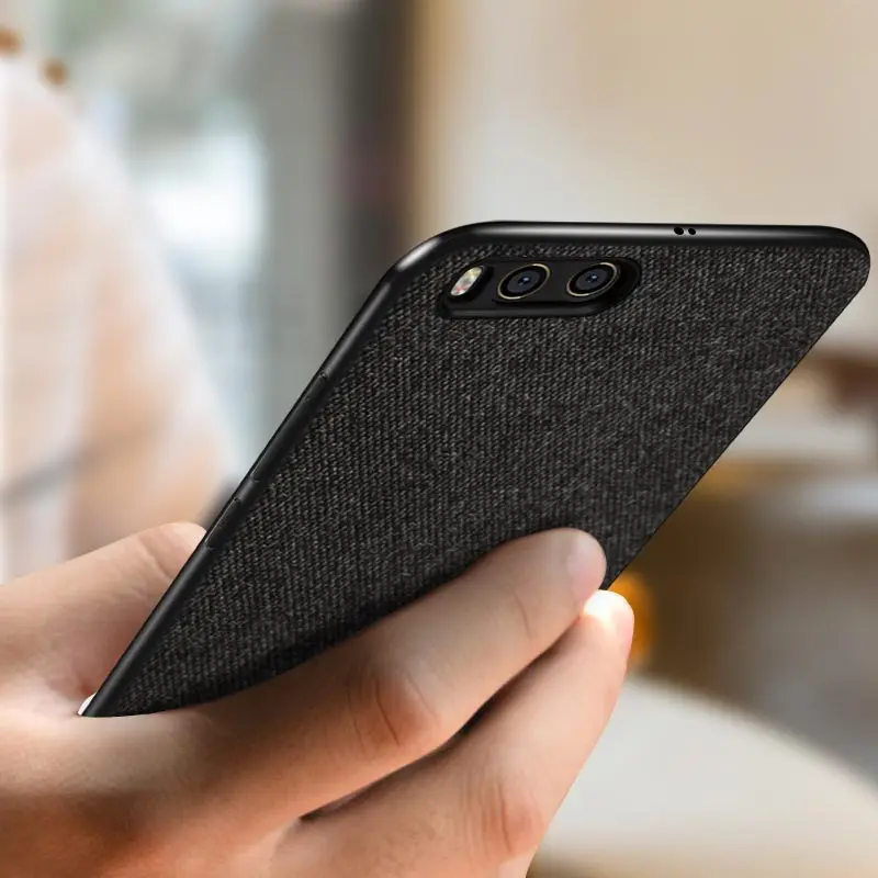 Для Xiaomi mi6 чехол для mi 6 задняя крышка силиконовый край для мужчин бизнес ткань противоударный чехол coque MOFi mi 6 Чехол