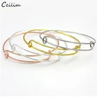 Браслеты ЖенскиеДетские из проволоки с возможностью увеличения объема, 505865 мм, 10 шт.партия