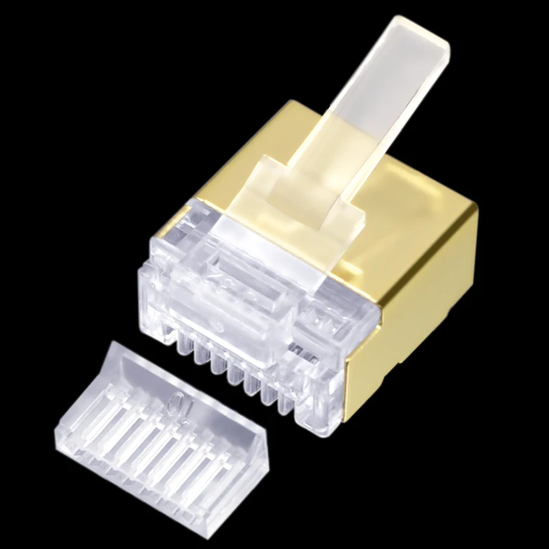 CNCBO Cat6 FTP позолоченный медный корпус RJ45 Ethernet разъем модульный компьютерный
