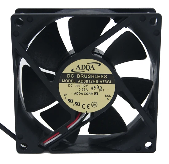 

Original ADDA AD0812HB-A73GL 12V 0.25A 8cm 80*80*25MM double ball bearing cooling fan largest wind 8025