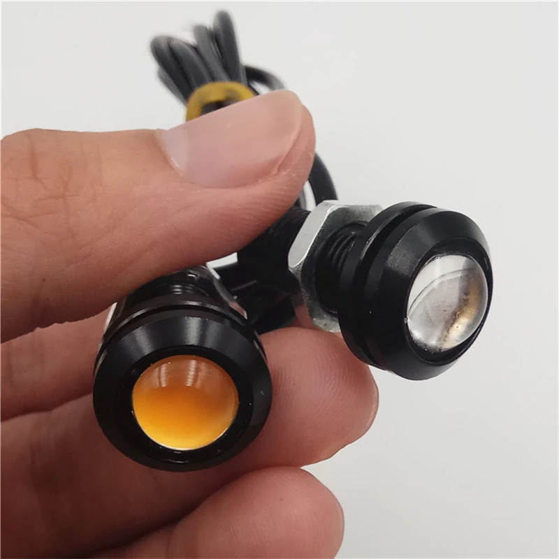 

23mm Motor Car Eagle Eye LED Daytime Running Lights Fog Light DC12V Black Shell