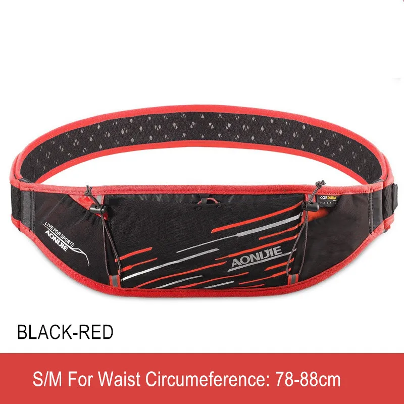 Red SM AONIJIE W952 Спортивная поясная сумка для бега, спортивная сумка для мужчин и женщин, держатель для мобильного телефона, марафонская сумка - Цвет: Red SM