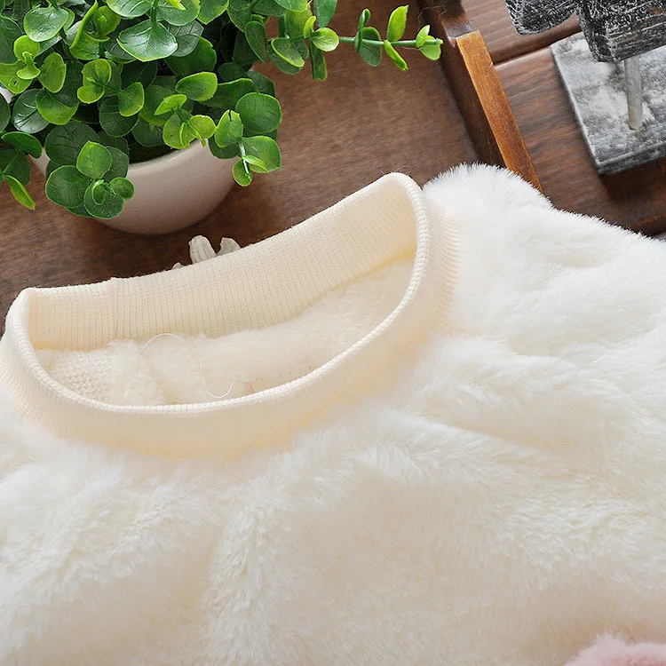 Зимний свитер для маленьких девочек BibiCola модная теплая одежда малышей