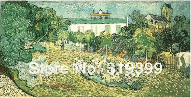 

Linen Canvas Oil Painting reproduction ,Daubigny's Garden by vincent van gogh,100% handmade,Free DHL Shipping,Museum quality