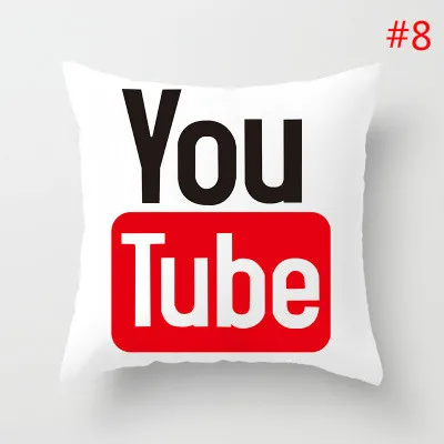 BLRISUP социальные медиа Чехлы для подушек наволочки Facebook/Twitter/YouTube/Snapchat/Inst логотип наволочки Декор для дома Наволочки - Цвет: 8