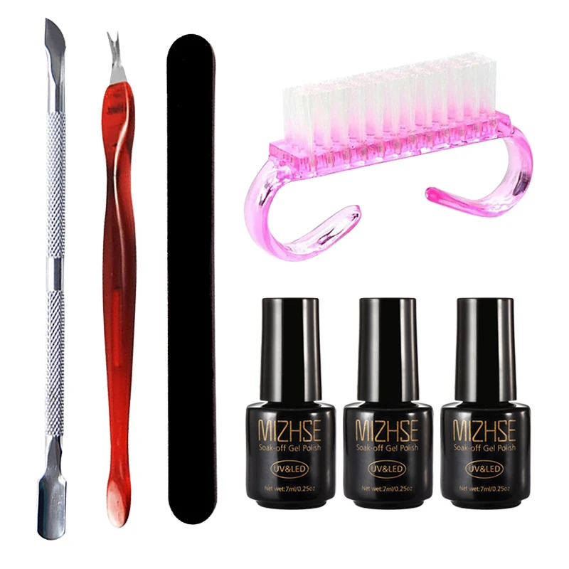 MIZHSE 7 шт. УФ гель для ногтей Набор маникюра акриловый набор Unhas De Vernis