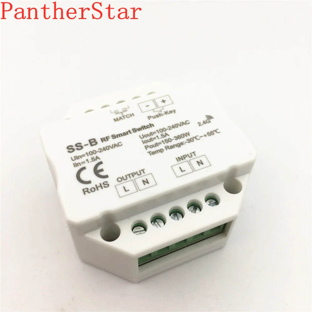 SS B AC100 240V RF умный переключатель выход 100 240VAC 2A 480 W с релейным выходом|Диммеры| |