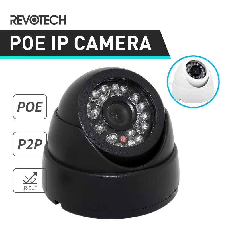 POE HD 1080P внутренняя IP камера МП светодиодный ИК купольная ONVIF безопасности ночного