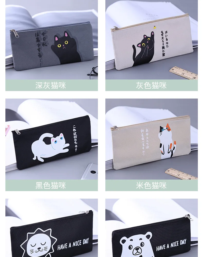 Креативный Чехол-карандаш из ткани Оксфорд kawaii для офиса и студентов, чехол-Карандаш s Kalem Kutusu, школьные принадлежности, коробка для ручек Astuccio Scuola