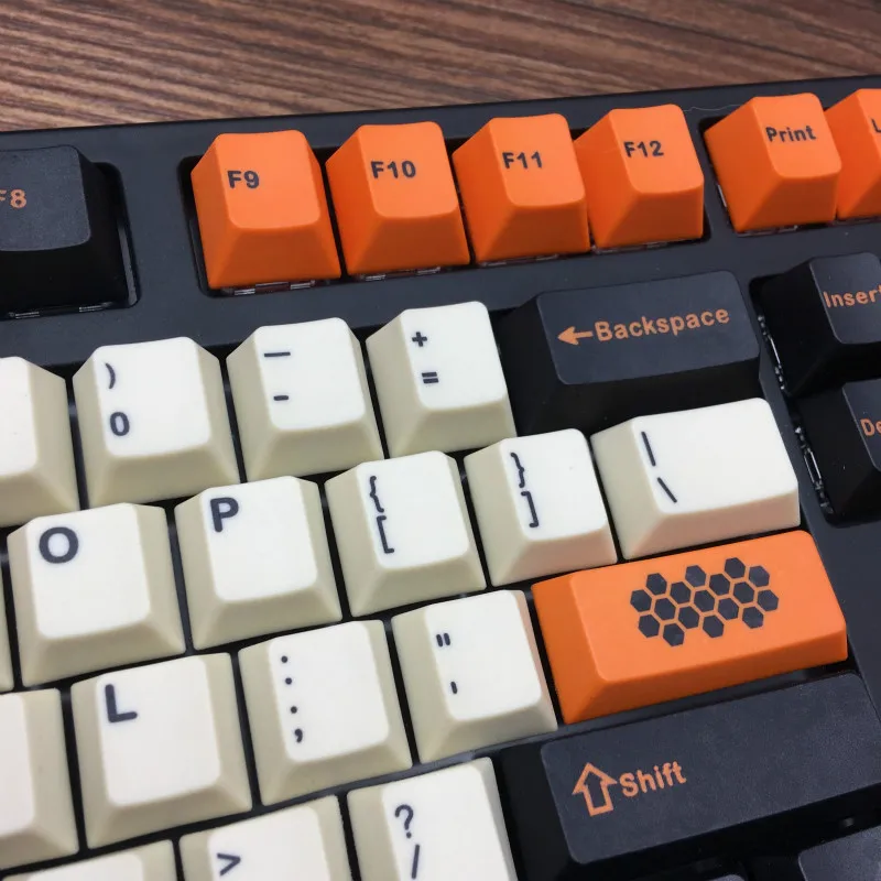 Углеродные колпачки 5 поверхностей краситель Sub Profile 104 Key ANIS Layout Augment 12 keycap для