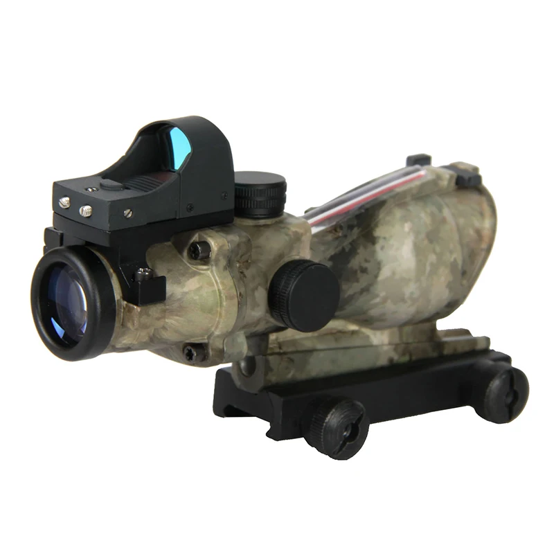 Новое поступление Тактический 4x32 в стиле ACOG Сфера с Мини Red Dot для охоты BWR