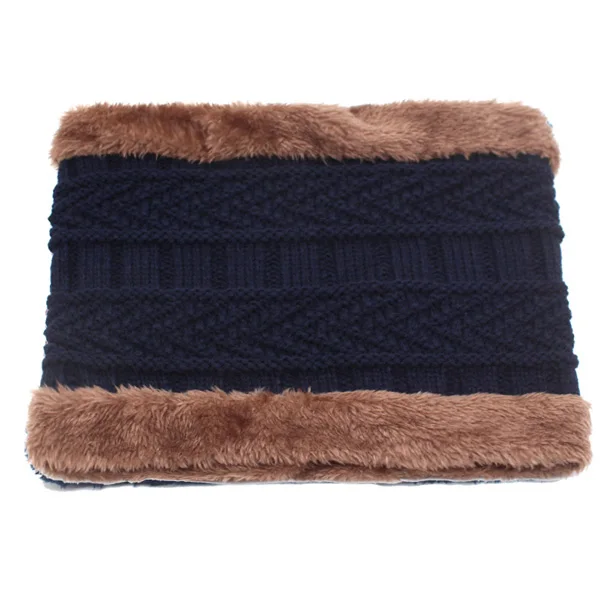 navy scarf AETRUE зимние вязанные шапочки зимняя шапочки мужские шапочки с шарфами мужская женская маска Warm капот теплые лыжные зимние шапки для мужчин шапочка - Цвет: navy scarf