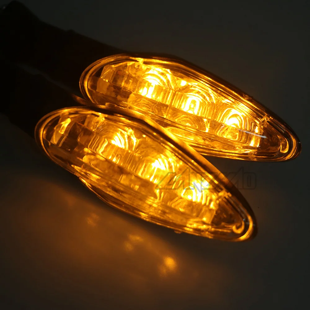 Мотоциклетные сигнальные огни LED Янтарная лампа указатели поворота Индикаторы