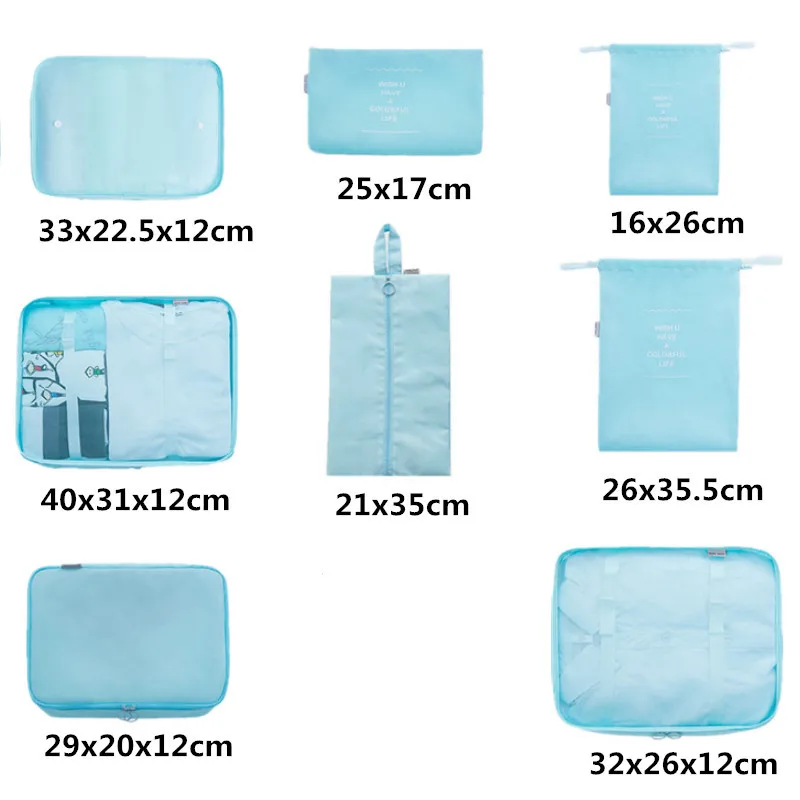 8 шт./компл. многофункциональная сумка в сумке водонепроницаемые сумки деловой