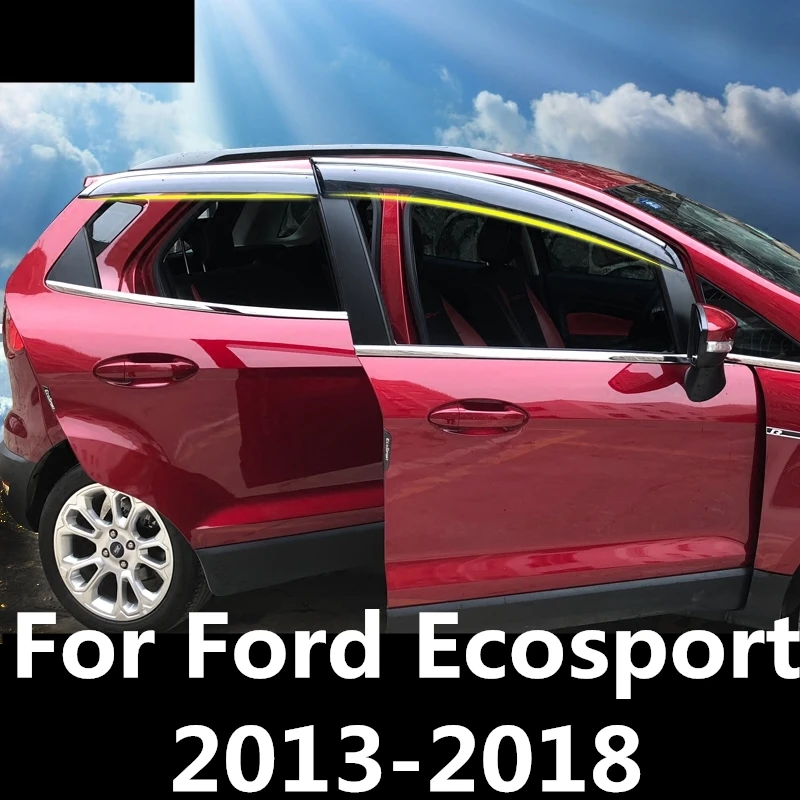 Для Ford Ecosport 2013 2018 хромированный козырек на окно автомобиля солнцезащитный защита