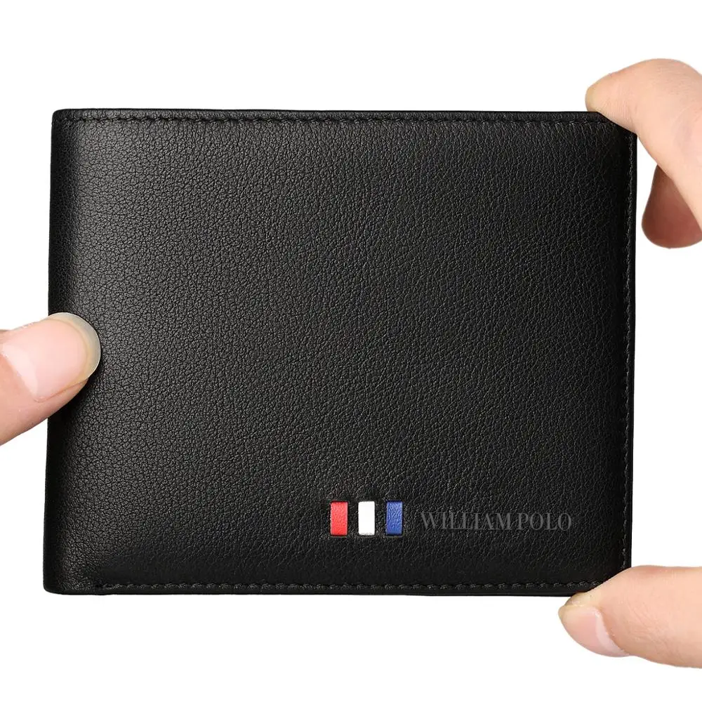 WilliamPOLO мягкий для мужчин кошелек Ultra Slim Кредитной держатель для карт пояса из натуральной кожи Multi Card Case бизнес портативный мода