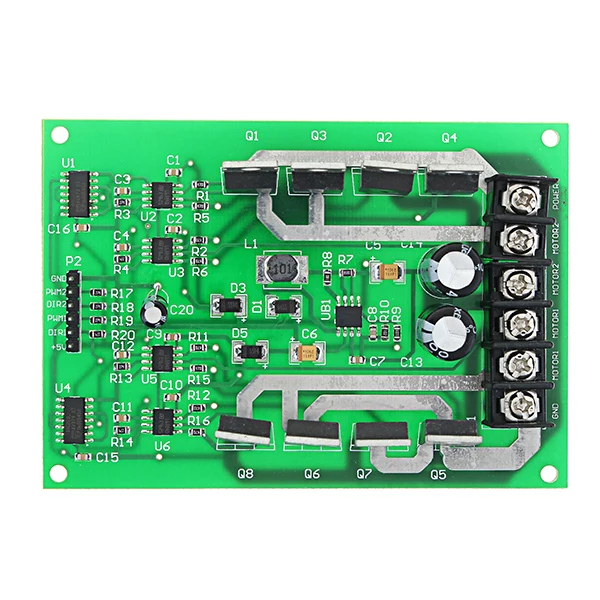 DC 3 36V 15A пики 30A ШИМ Двухканальный драйвер двигателей плата высокая мощность H Мост