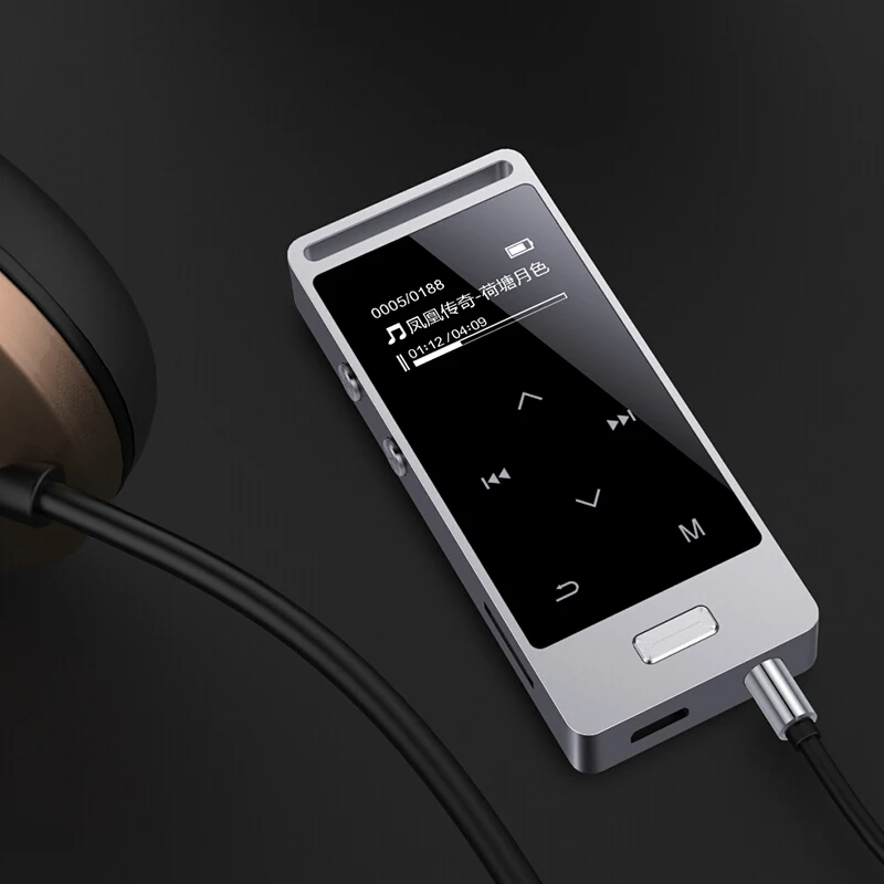 Yescool X3 металлический спортивный MP3-плеер Портативное аудио 8 Гб со встроенным динамиком fm-радио TF сенсорный экран HIFI loseless музыкальный плеер