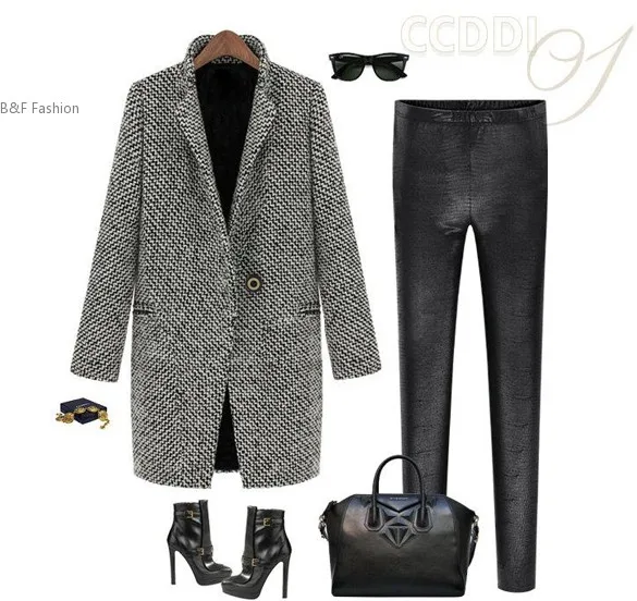 Женское кашемировое пальто зимняя теплая длинная парка из искусственной шерсти